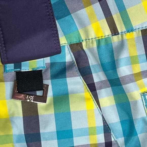 DC Women's Medium Ace Exotex 5K Series Snowboard Ski Snow Pants Multicolor Plaid - Picture 15 of 16